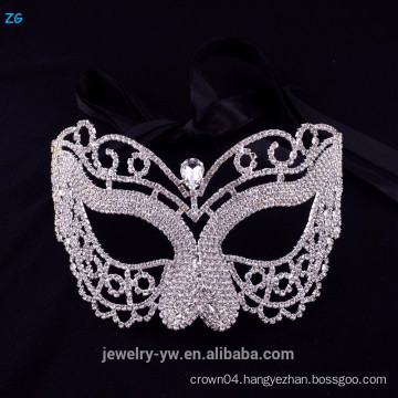 Wholesale masquerade mask with crystal, neon party mask, crystal facial mask